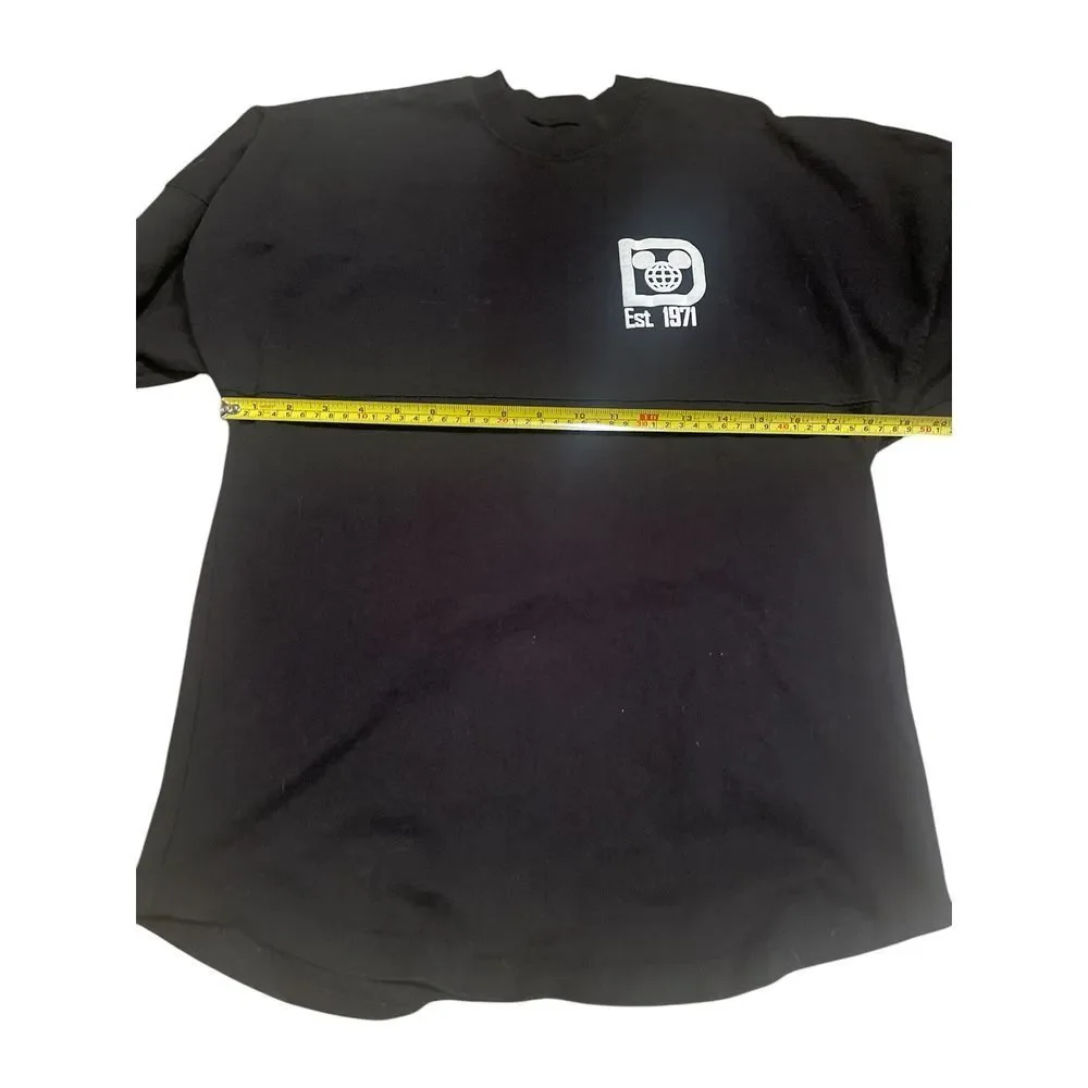 Walt Disney World Spirit Jersey Black Long Sleeve Est 1971 Theme‎ Park Merch